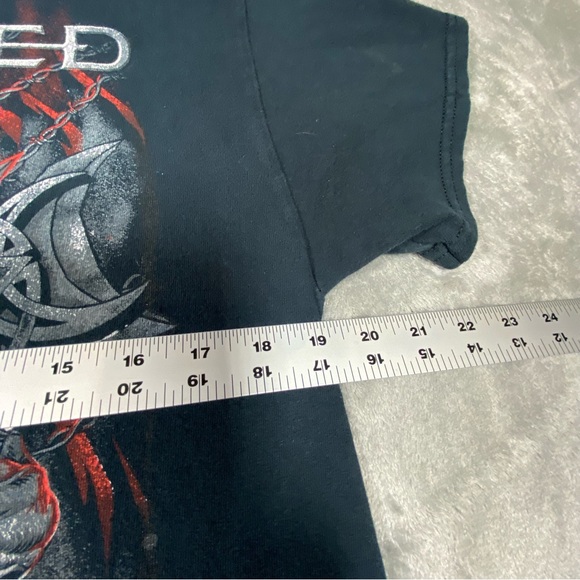 Disturbed Band T-Shirt Men’s Medium Black Short Sleeve Music Tee Crew Neck Metal - Picture 3 of 10
